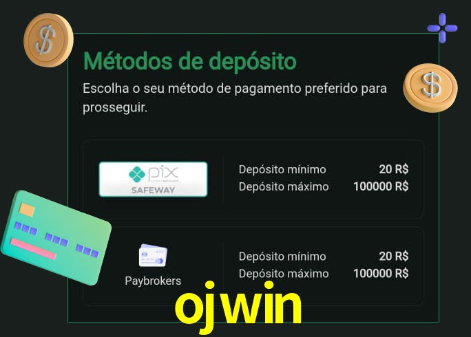 O cassino ojwin oferece uma grande variedade de métodos de pagamento